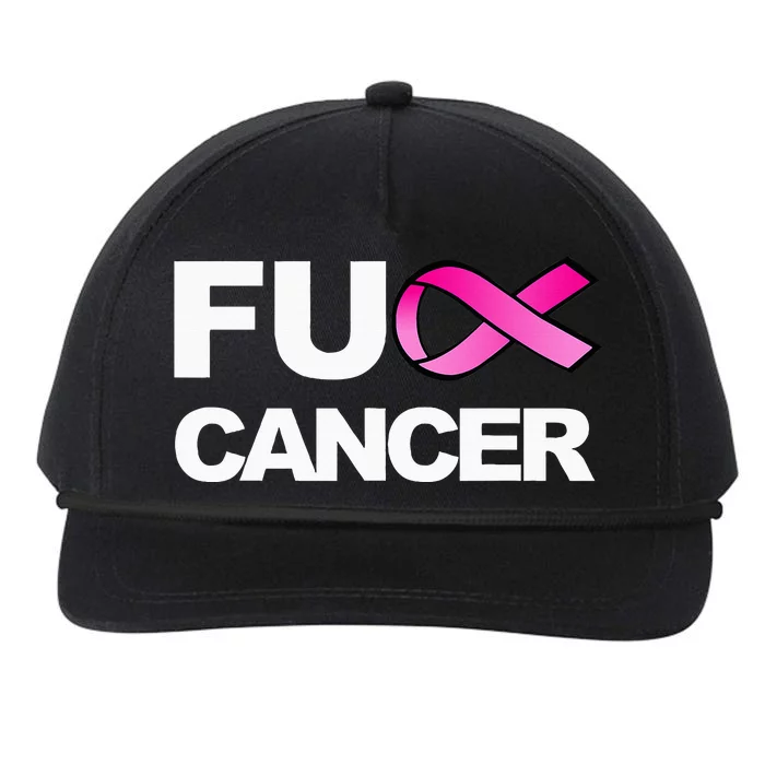 Fuck Cancer For Breast Cancer Awareness Snapback Five-Panel Rope Hat