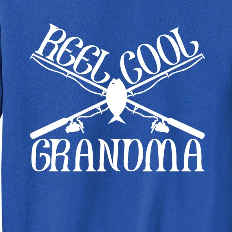 Funny Cool Fishing Grandma Matching Camping Gear Cute Gift Sweatshirt