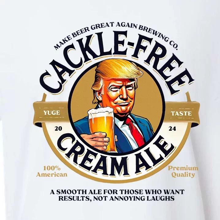 Funny Cackle Free Cream Ale Beer Pun For Trump Support Sueded Cloud Jersey T-Shirt