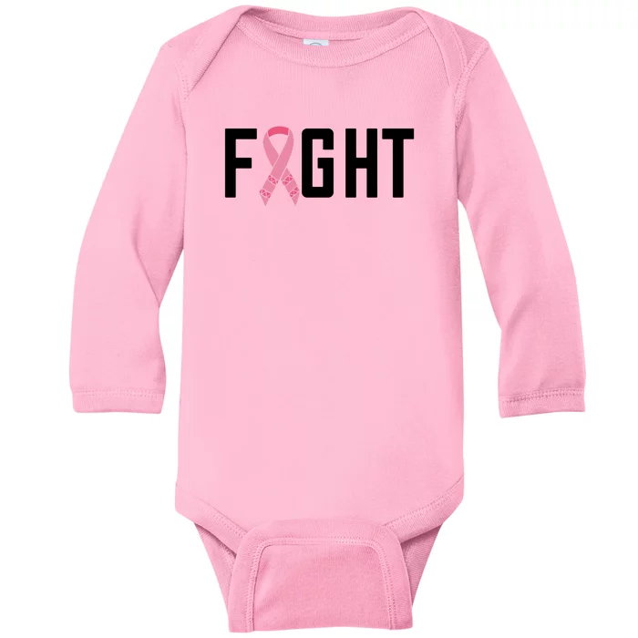 Fight Cancer Baby Long Sleeve Bodysuit