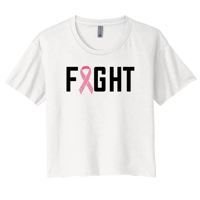 Fight Cancer Women's Crop Top Tee