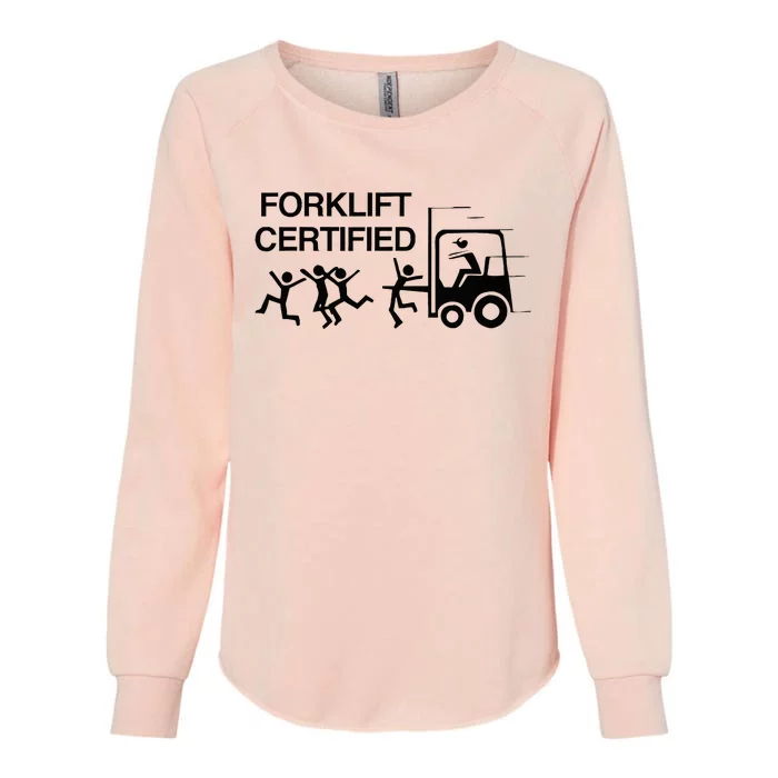 Forklift Certified Womens California Wash Sweatshirt