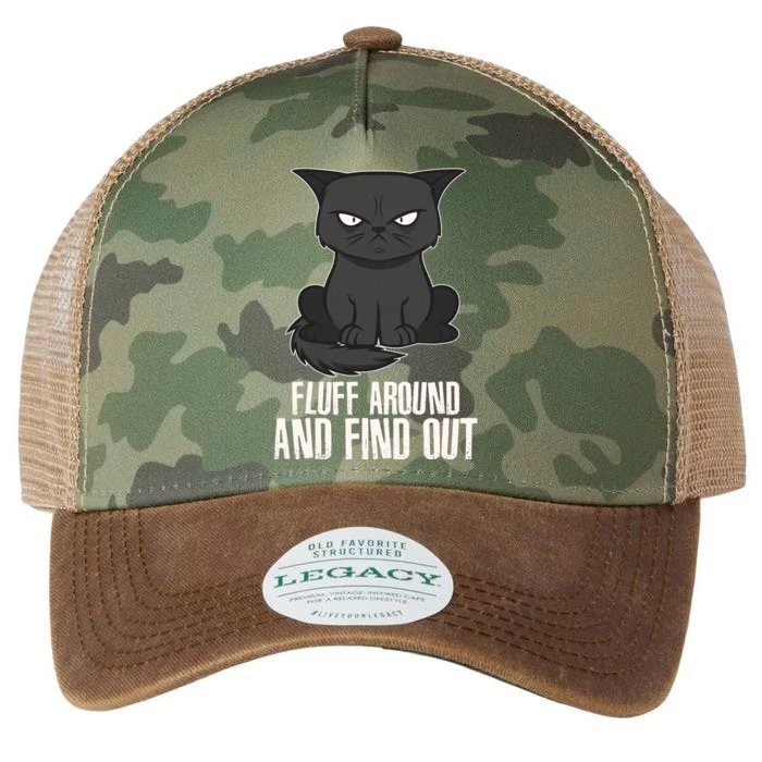 Funny Cat Fluff Around And Find Out Legacy Tie Dye Trucker Hat