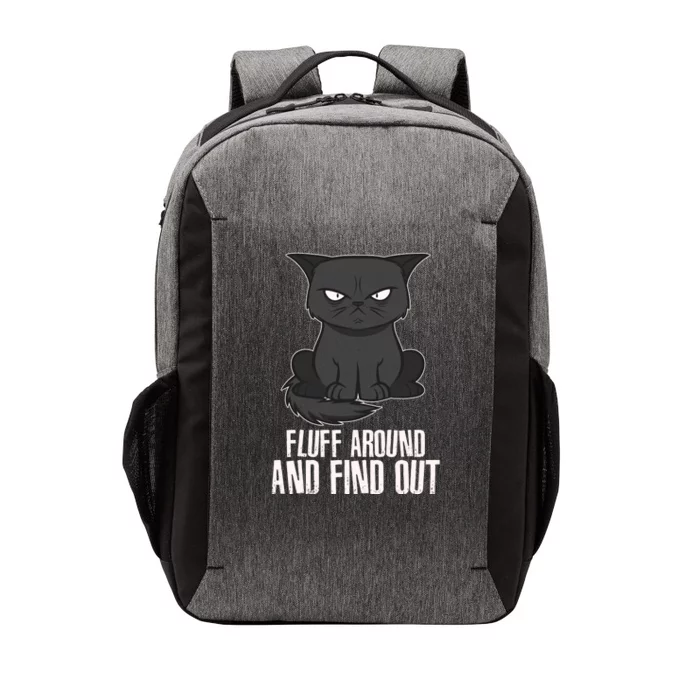 Funny Cat Fluff Around And Find Out Vector Backpack