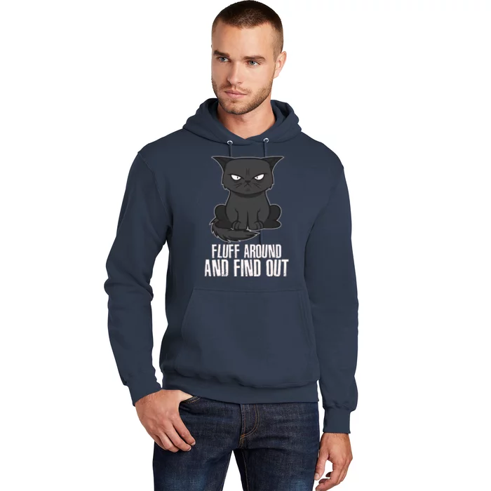 Funny Cat Fluff Around And Find Out Hoodie