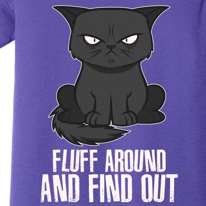 Funny Cat Fluff Around And Find Out Baby Bodysuit