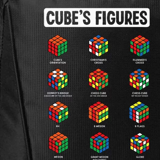 Funny Cube's Figures Rubik Speed Cubing Player City Backpack