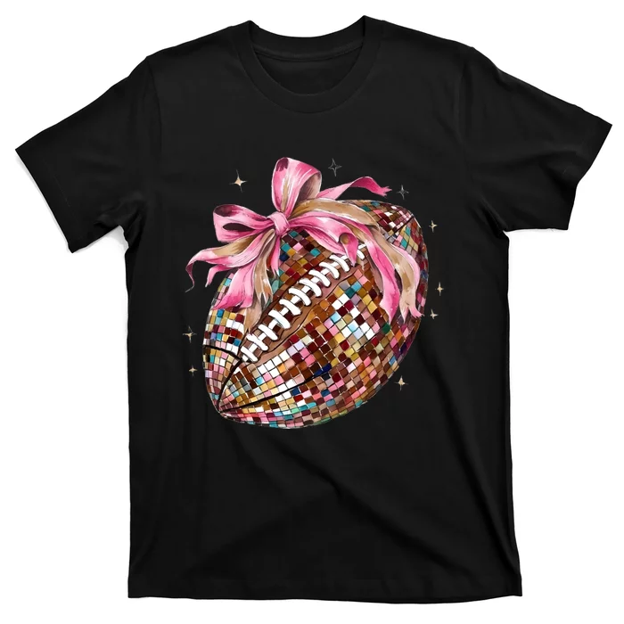 Football Coquette Football Lover Game Day Season T-Shirt