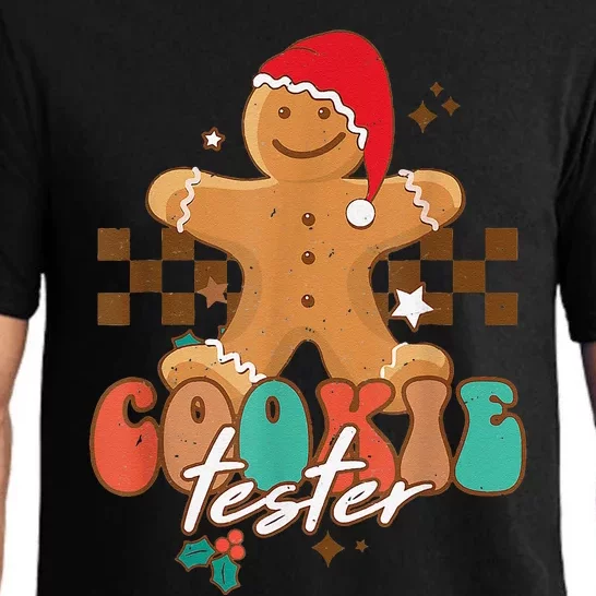 Funny Christmas Family Xmas Retro Cookie Tester Gingerbread Pajama Set