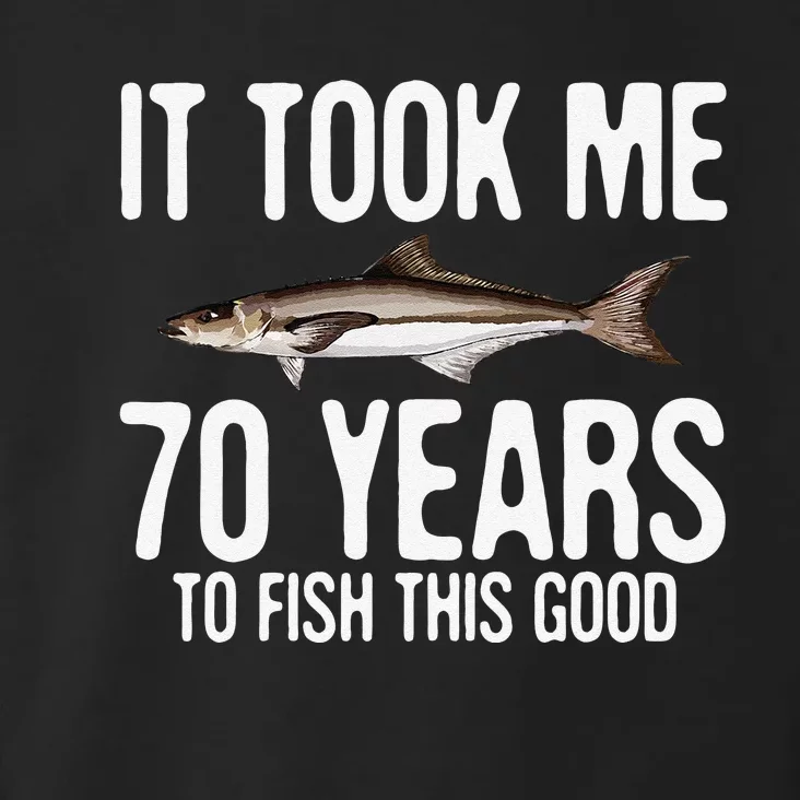 Funny Cobia Fishing 70th Birthday 70 Years To Fish Great Toddler Hoodie