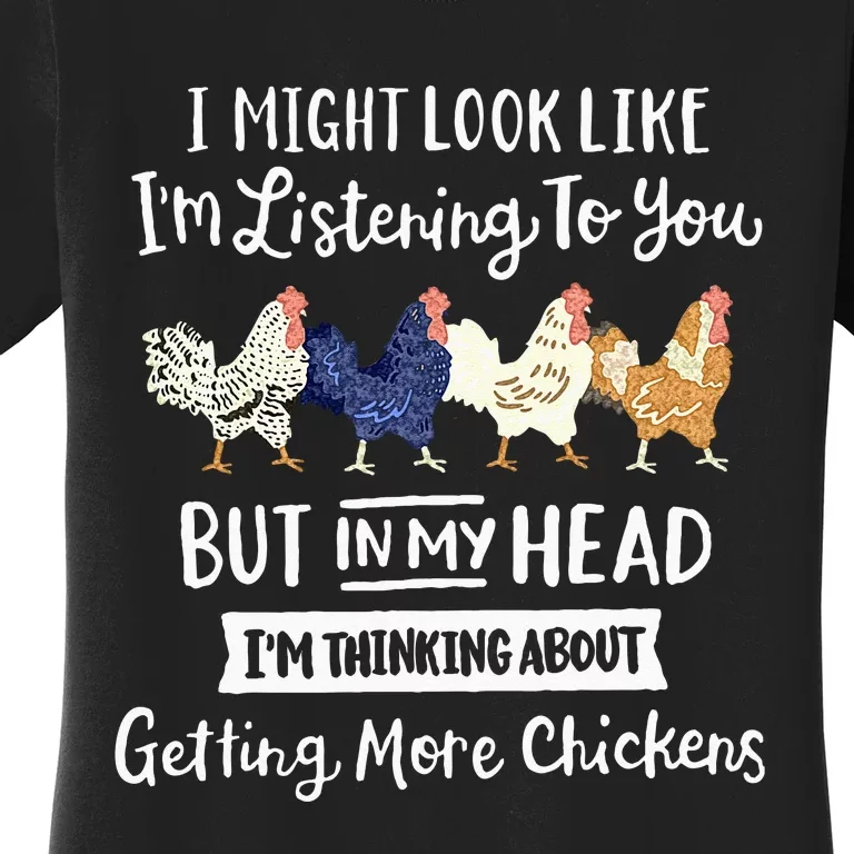 Funny Chicken Farmer Women Men Getting A Lot Chickens Women's T-Shirt