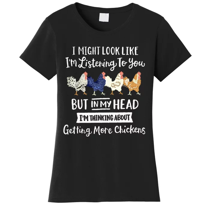 Funny Chicken Farmer Women Men Getting A Lot Chickens Women's T-Shirt