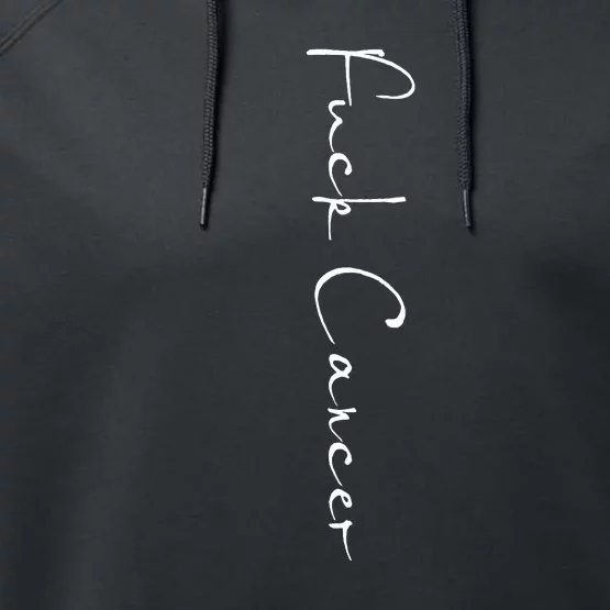 Fuck Cancer Performance Fleece Hoodie