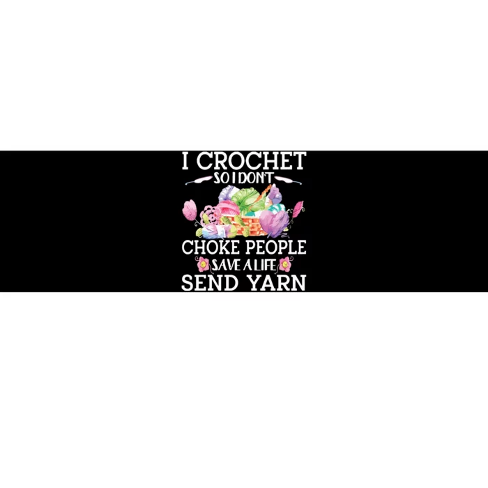 Funny Crochet Bumper Sticker