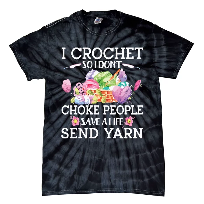 Funny Crochet Tie-Dye T-Shirt