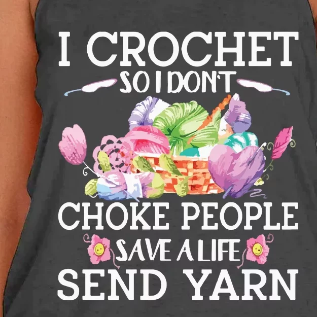 Funny Crochet Women's Knotted Racerback Tank