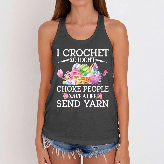 Funny Crochet Women's Knotted Racerback Tank