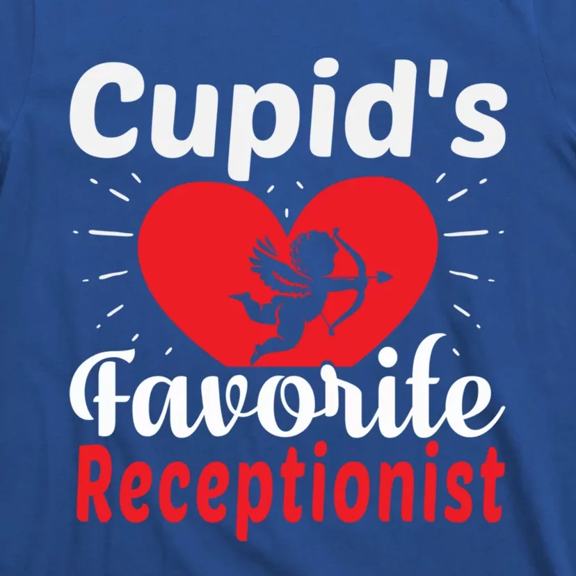 Funny Cupid's Favorite Receptionist Valentine's Day Gift T-Shirt