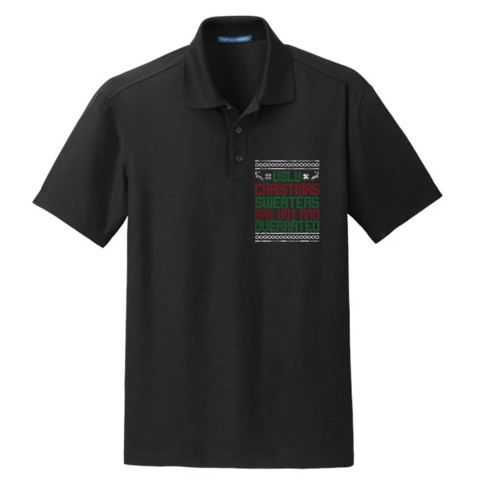 Funny Christmas For Ugly Sweater Party Dry Zone Grid Performance Polo