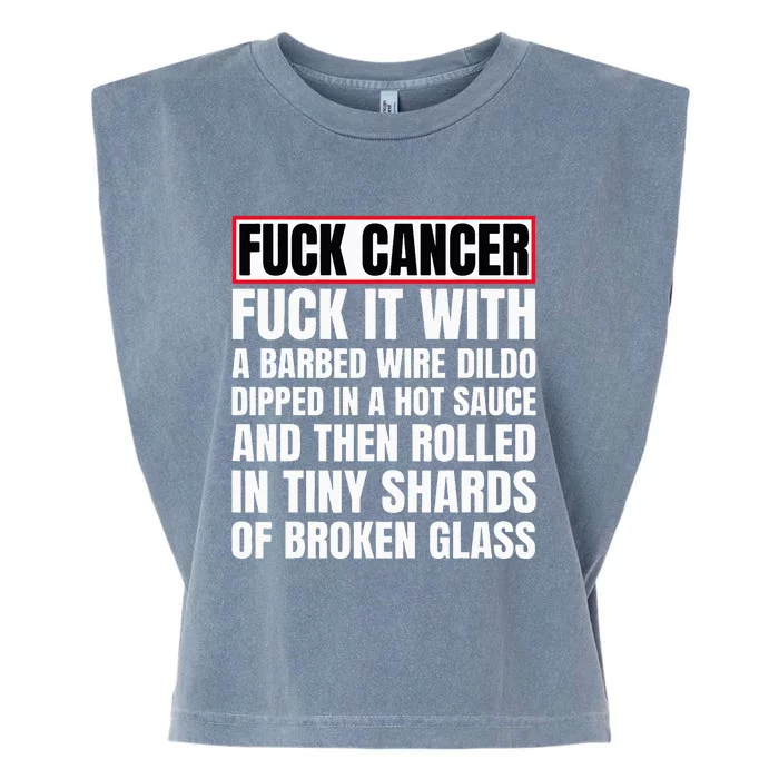 Fuck Cancer Garment-Dyed Women's Muscle Tee