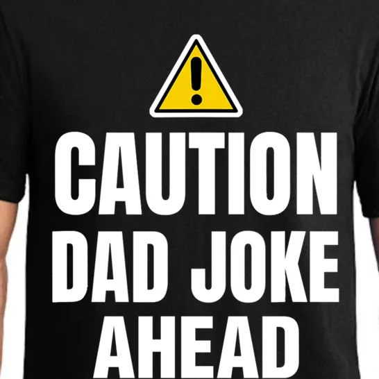 Funny Caution Father Joke Loading Jokes Dad Fathers Day Funny Gift Pajama Set