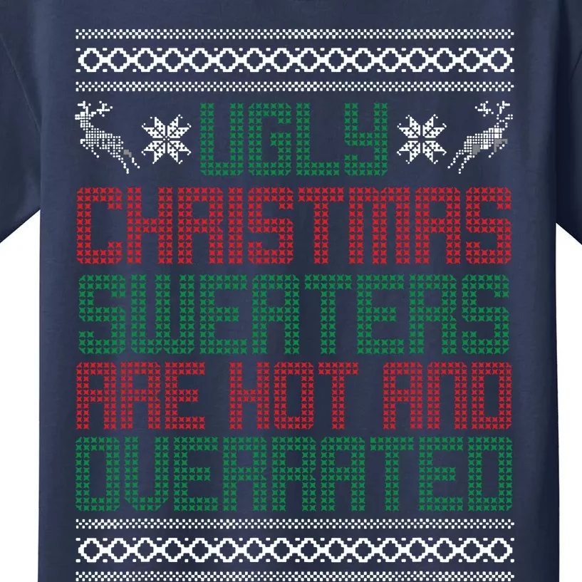 Funny Christmas For Ugly Sweater Party Kids T-Shirt