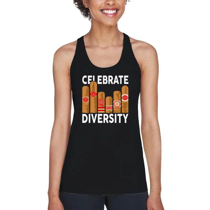 Funny Cigar Women's Racerback Tank