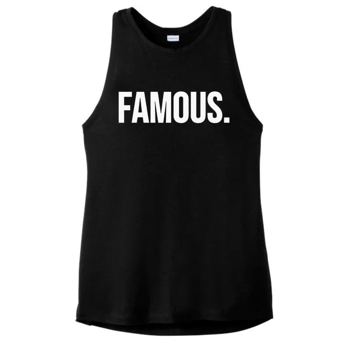 Famous Celebrity Ladies Tri-Blend Wicking Tank