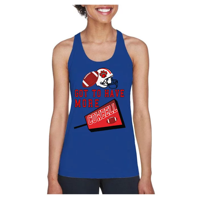 Football Cowbell Women's Racerback Tank