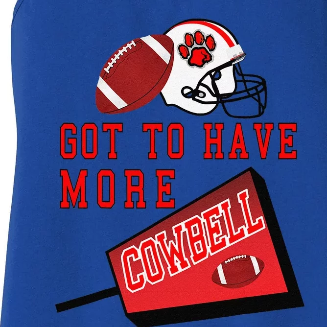 Football Cowbell Women's Racerback Tank