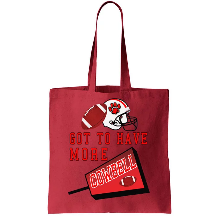 Football Cowbell Tote Bag