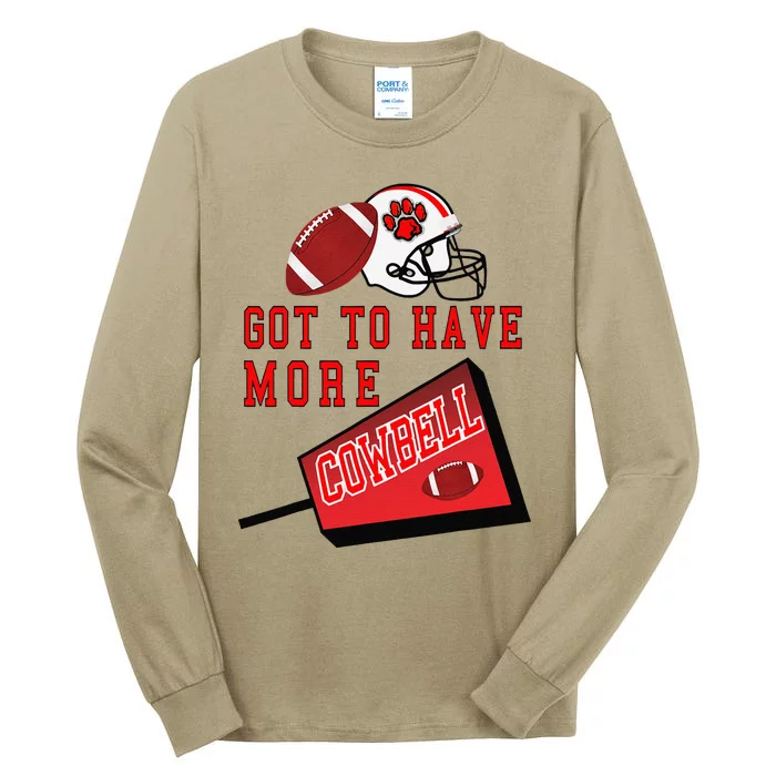 Football Cowbell Tall Long Sleeve T-Shirt