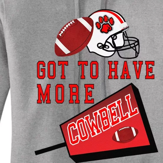 Football Cowbell Women's Pullover Hoodie