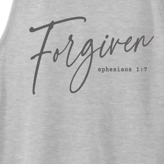 Forgiven Christian  Faith-based Gift for  Church Ladies Tri-Blend Wicking Tank