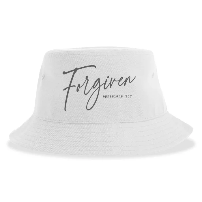 Forgiven Christian  Faith-based Gift for  Church Sustainable Bucket Hat