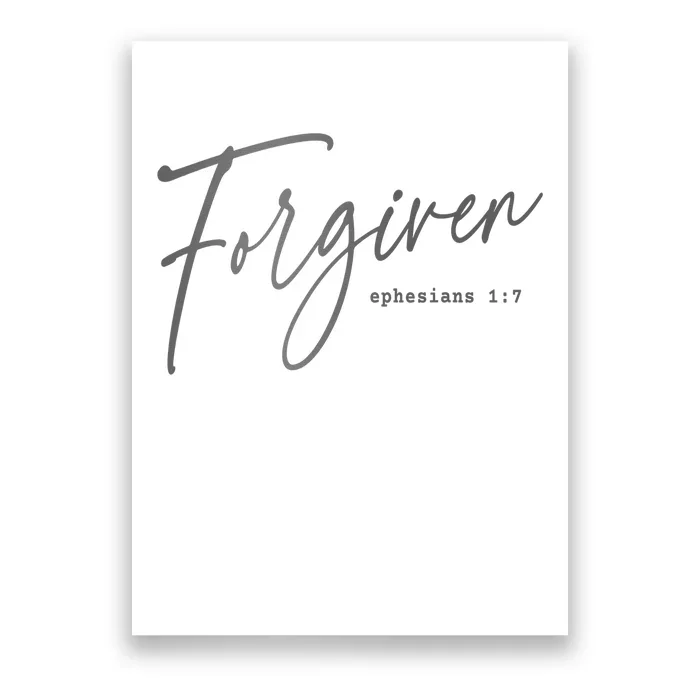 Forgiven Christian  Faith-based Gift for  Church Poster