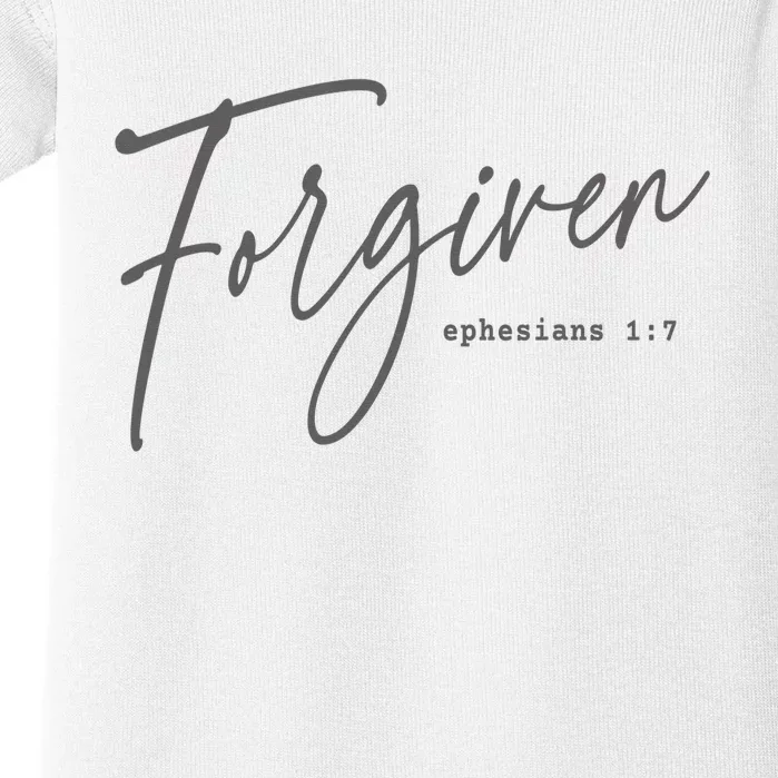 Forgiven Christian  Faith-based Gift for  Church Baby Bodysuit