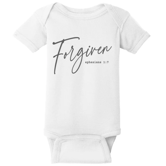 Forgiven Christian  Faith-based Gift for  Church Baby Bodysuit