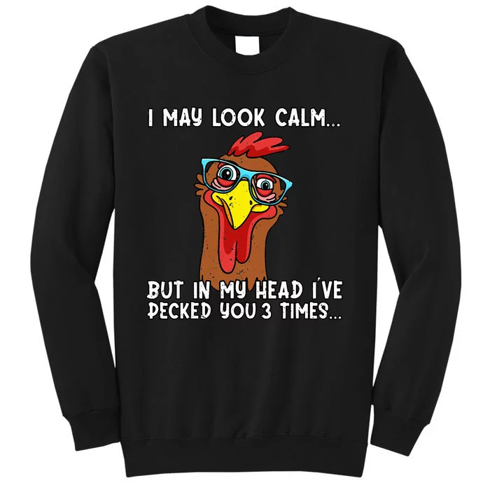 Funny Chicken Funny Farmer Chicken Mom Sweatshirt