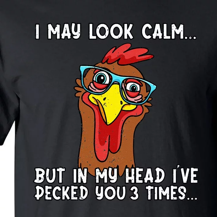 Funny Chicken Funny Farmer Chicken Mom Tall T-Shirt