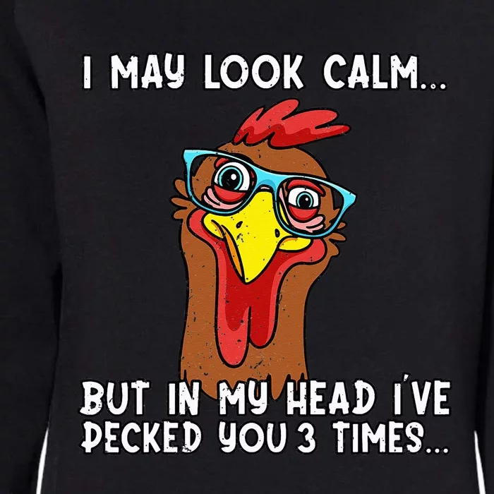 Funny Chicken Funny Farmer Chicken Mom Womens California Wash Sweatshirt