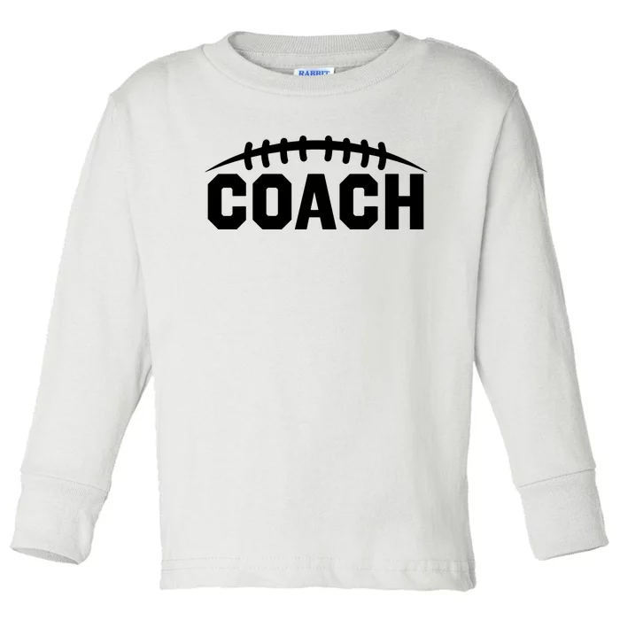 Football Coach Toddler Long Sleeve Shirt