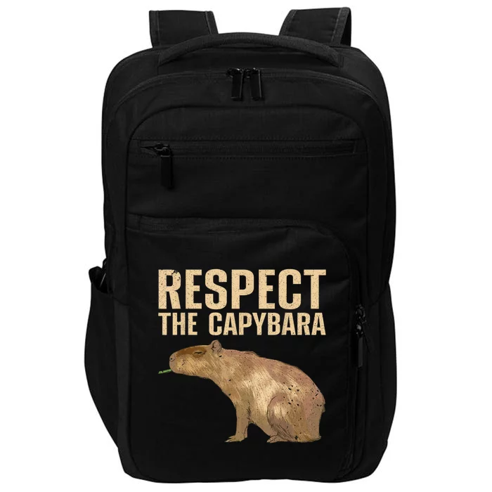 Funny Capybara For Women Cavy Rodent Capybara Lover Impact Tech Backpack