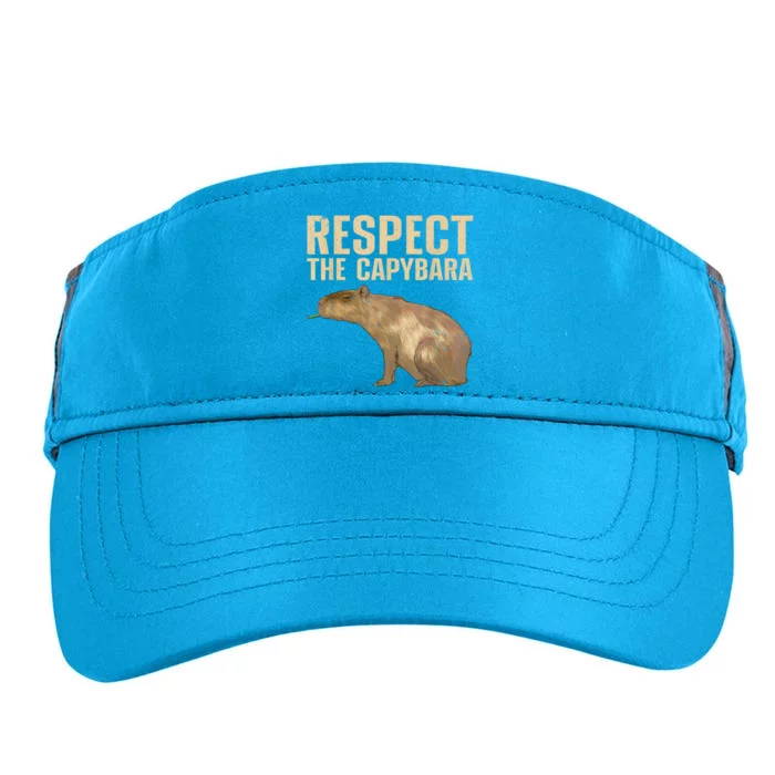 Funny Capybara For Women Cavy Rodent Capybara Lover Adult Drive Performance Visor