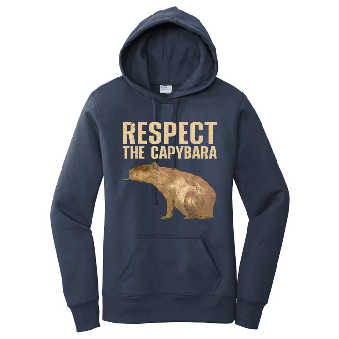 Funny Capybara For Women Cavy Rodent Capybara Lover Women's Pullover Hoodie