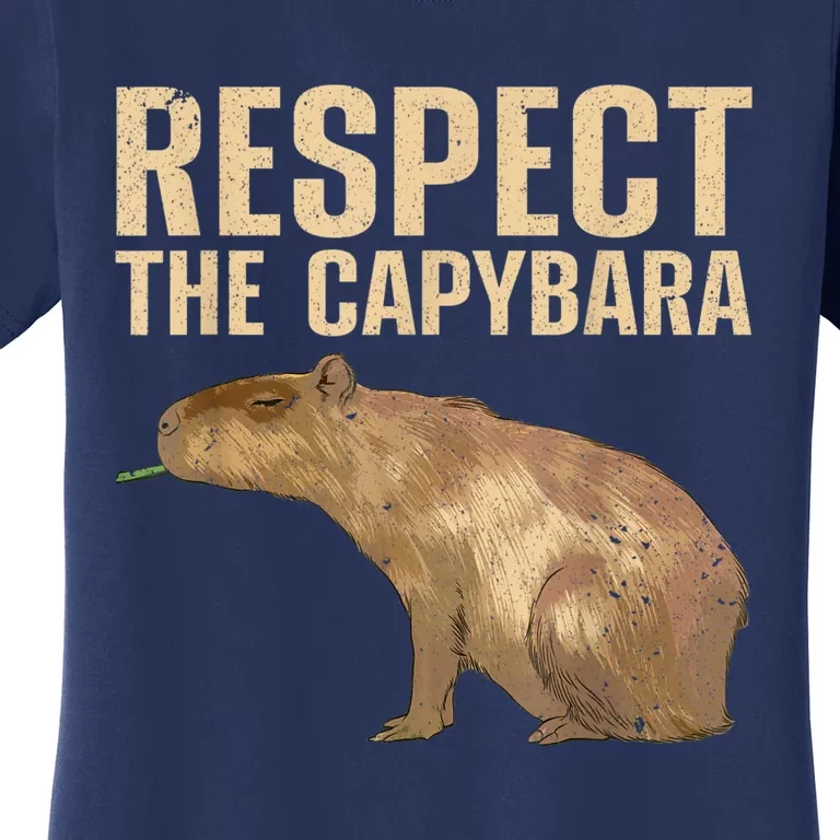 Funny Capybara For Women Cavy Rodent Capybara Lover Women's T-Shirt