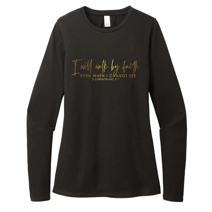 Faith Christian Womens CVC Long Sleeve Shirt