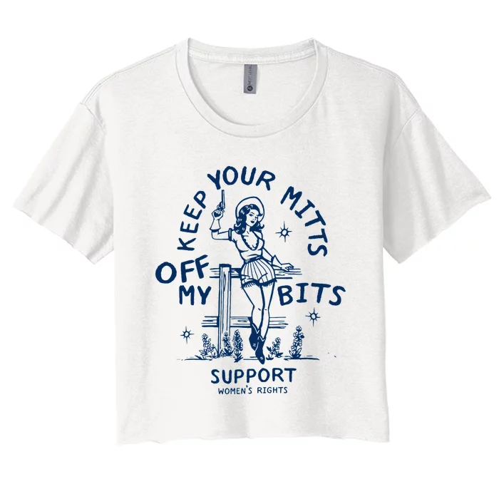 Feminist Cowgirl Feminism Female Women's Crop Top Tee