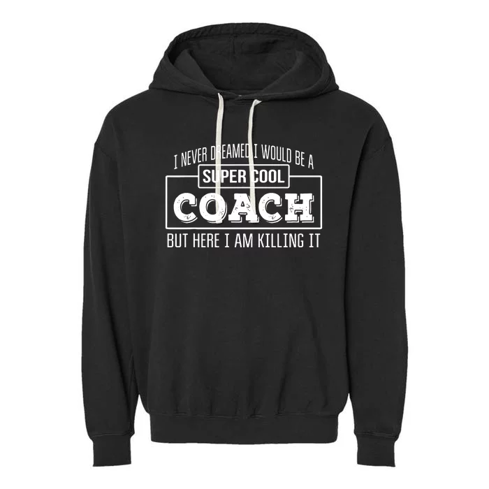 Funny Coach Funny Thank You Gift Garment-Dyed Fleece Hoodie