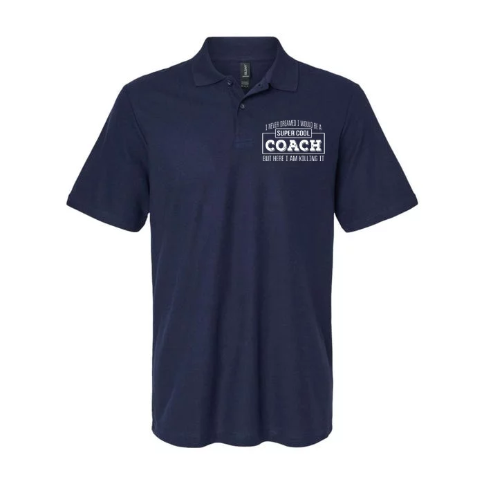 Funny Coach Funny Thank You Gift Softstyle Adult Sport Polo